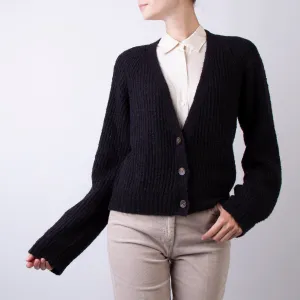 ROBERTO COLLINA CARDIGAN A18110 09 BLACK