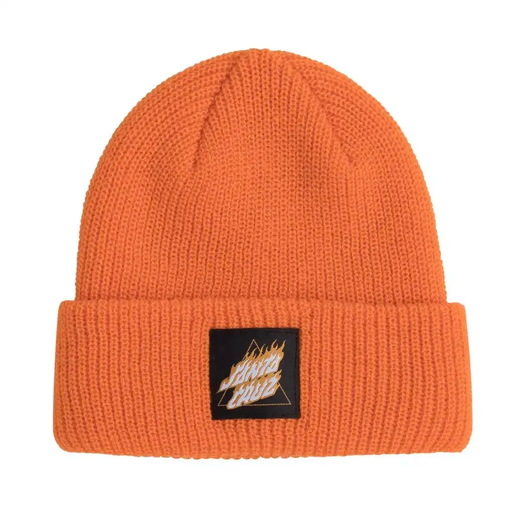 Santa Cruz Flamed Not a Dot Beanie Orange