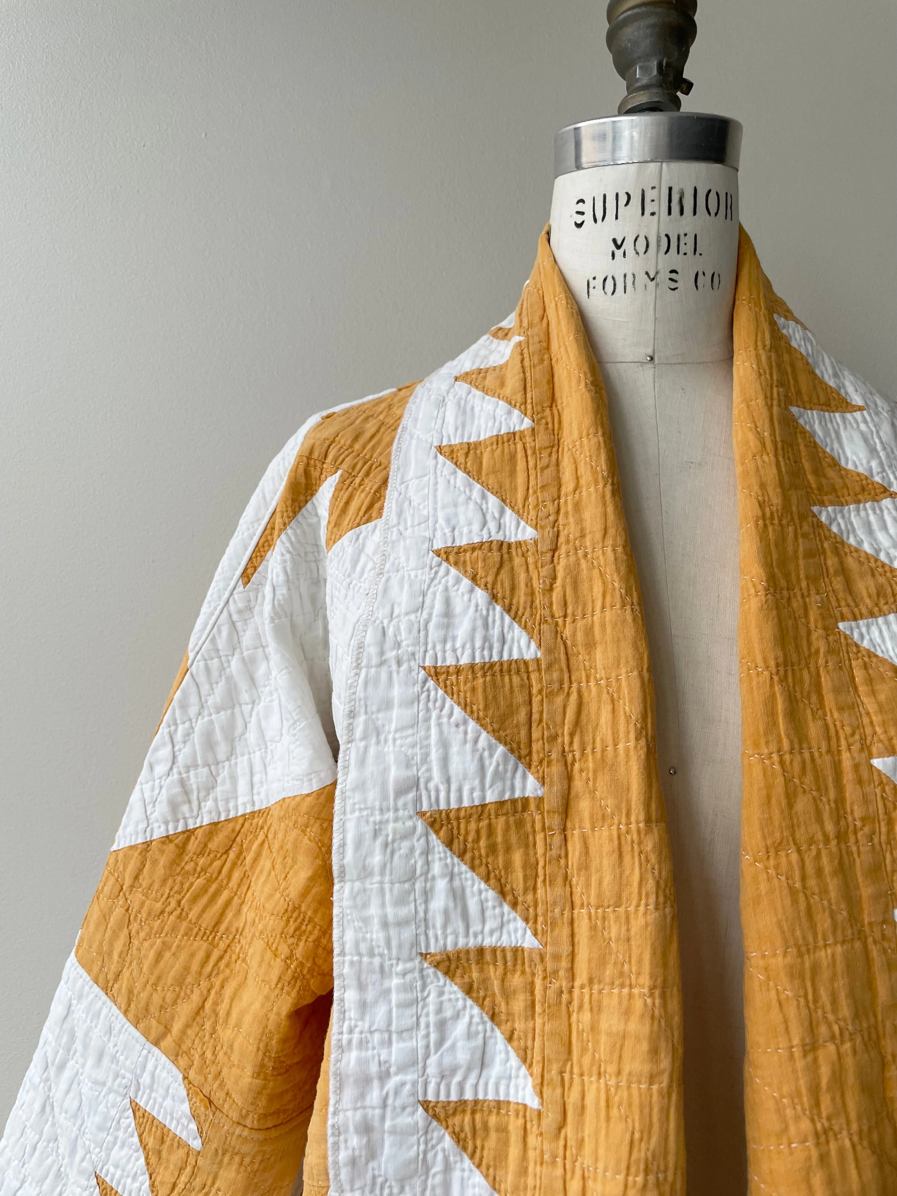 Sawtooth Handmade Quilt Coat