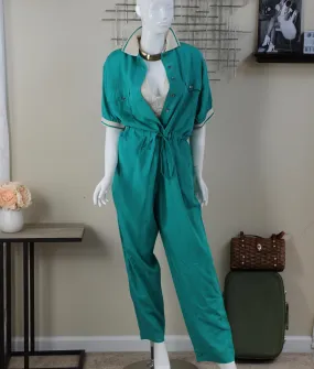 Shades of Green Jumpsuit (Fits up to a Size 10)