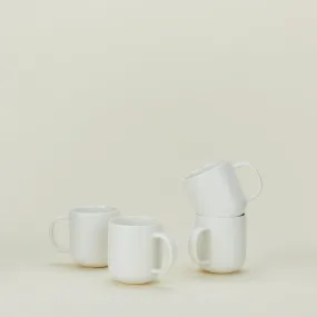 Simple Porcelain Mug, Set of 4