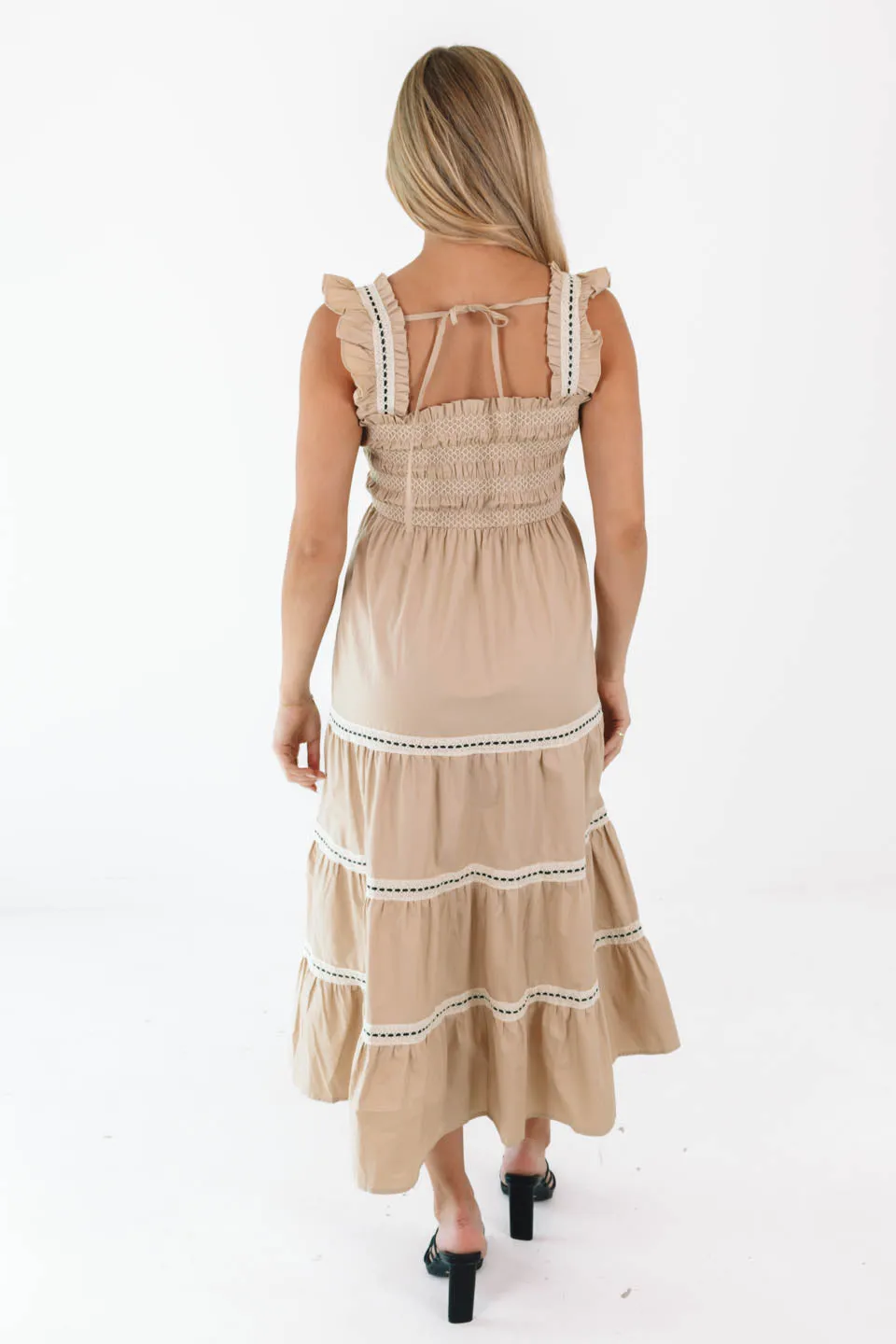 So Serene Midi Dress - Khaki