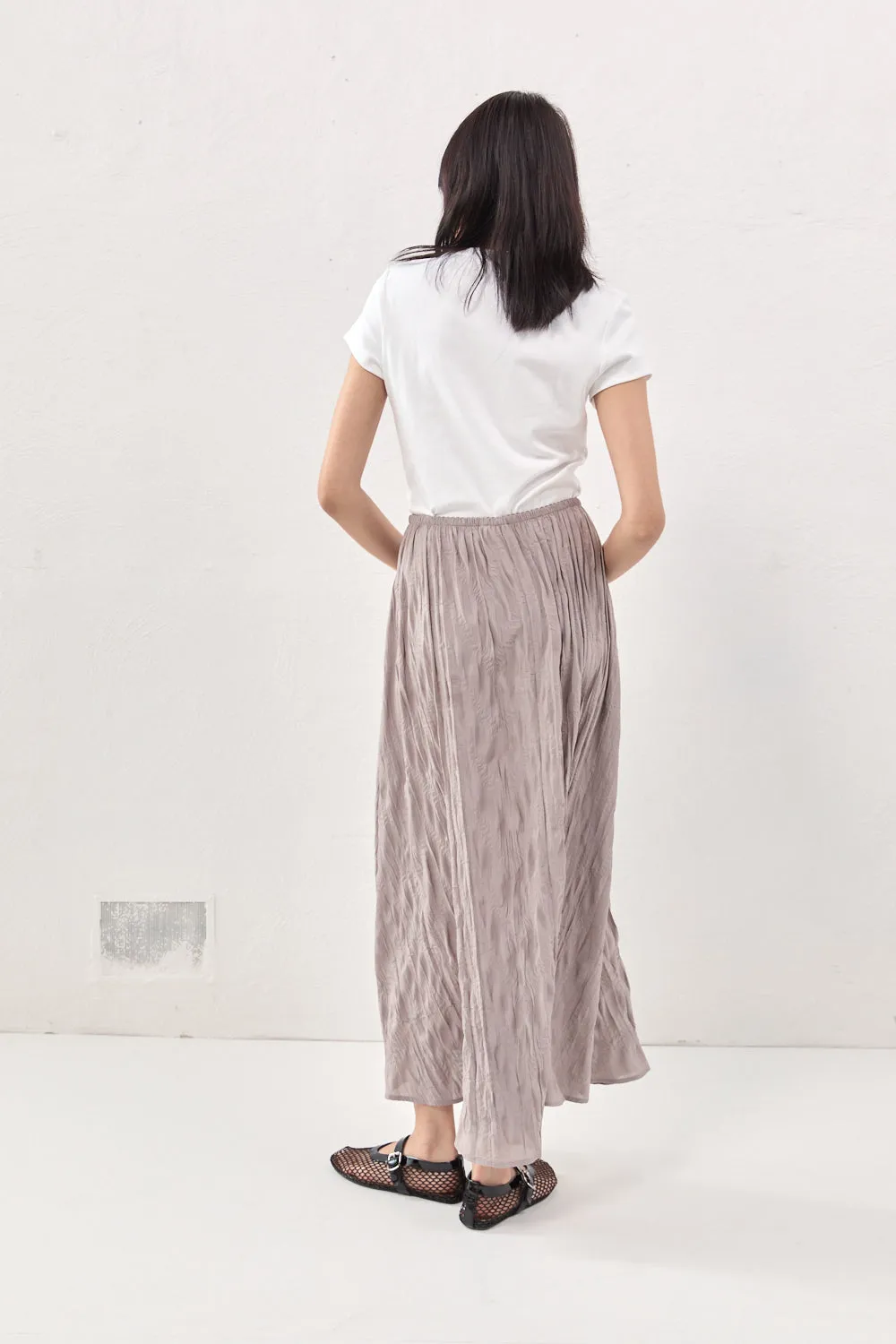 Solara Midi Skirt Smoke