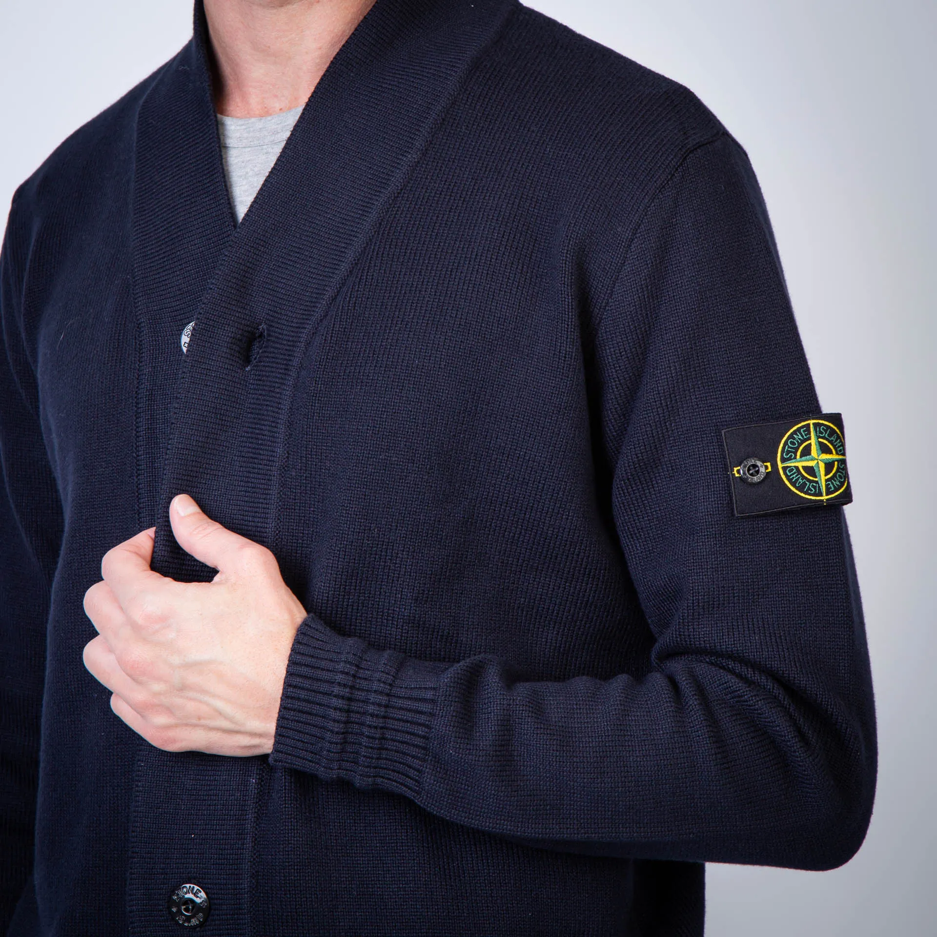 STONE ISLAND CARDIGAN 8115556A2 V0020 BLUE