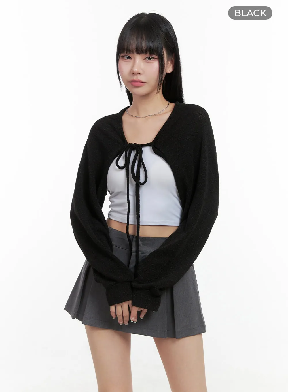 Strap Bolero Knit Cardigan OS409