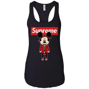 Supreme Mickey Style Fashion T-shirt Women Tank Top