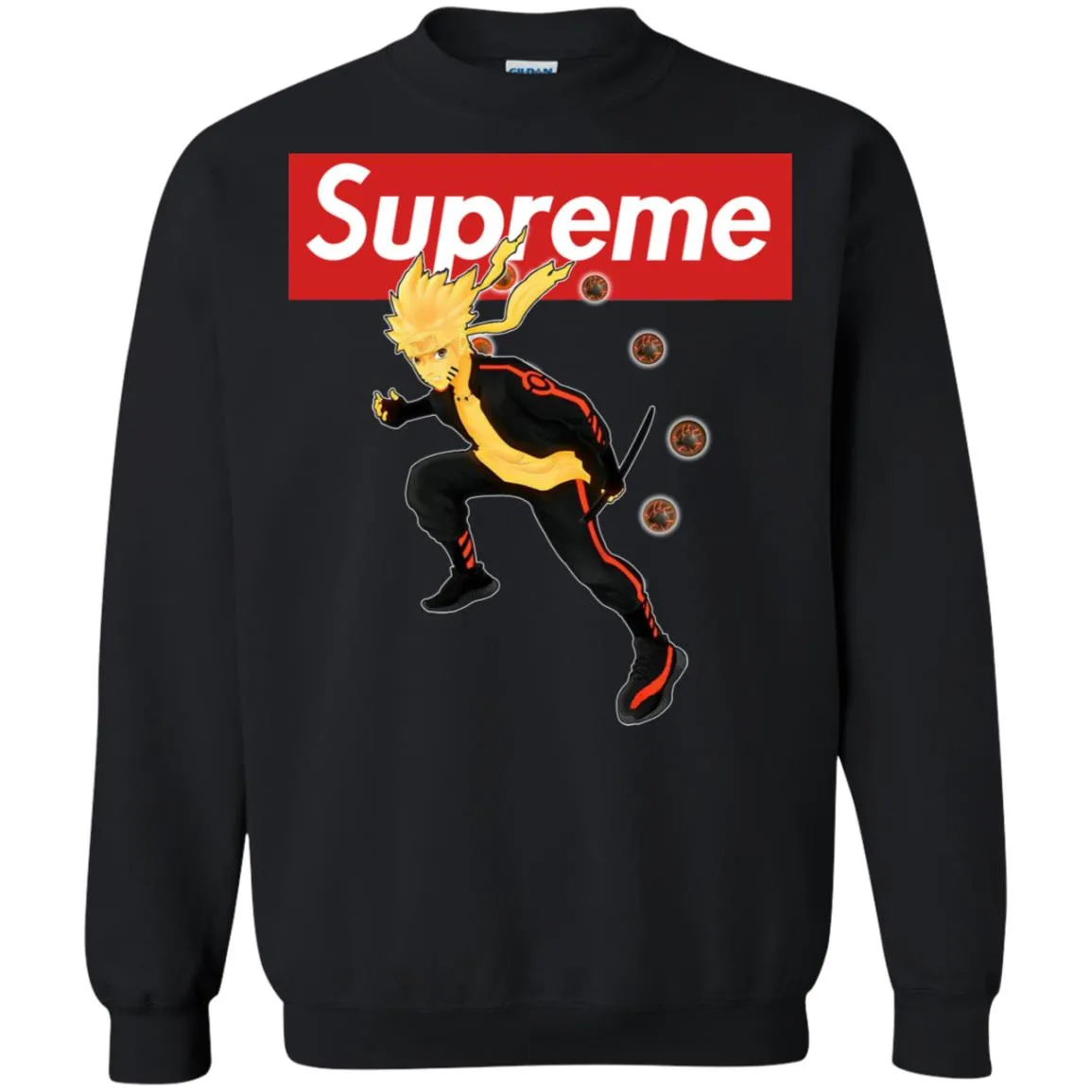 Supreme Naruto T-shirt Crewneck Pullover Sweatshirt