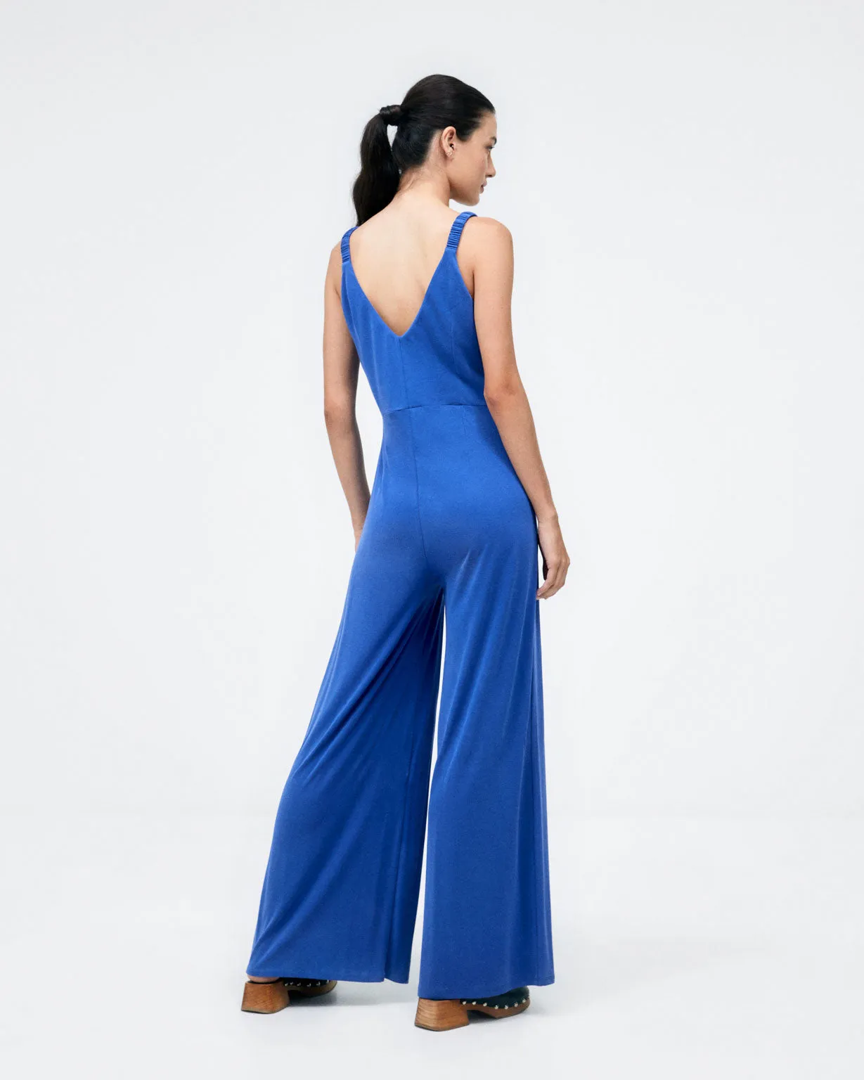 Surkana jumpsuit with straps blue