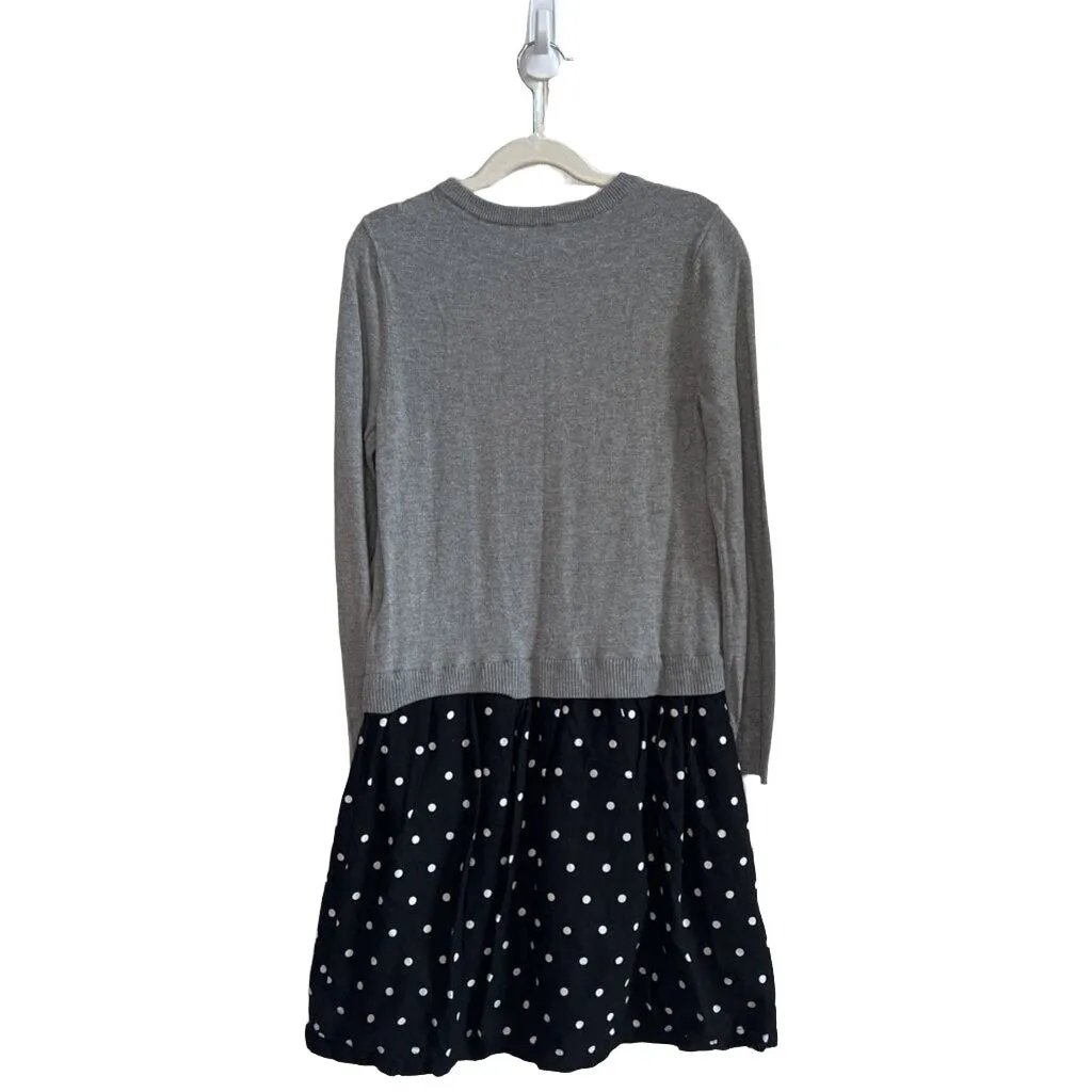 Sweater Dress w/Polka Dot Skirt