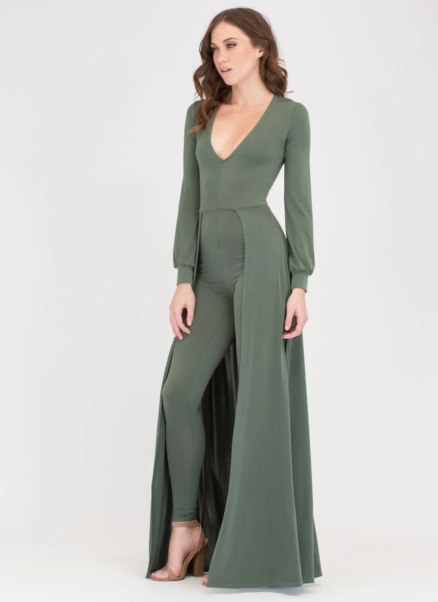 Sweep Off Your Feet Plunging Maxi