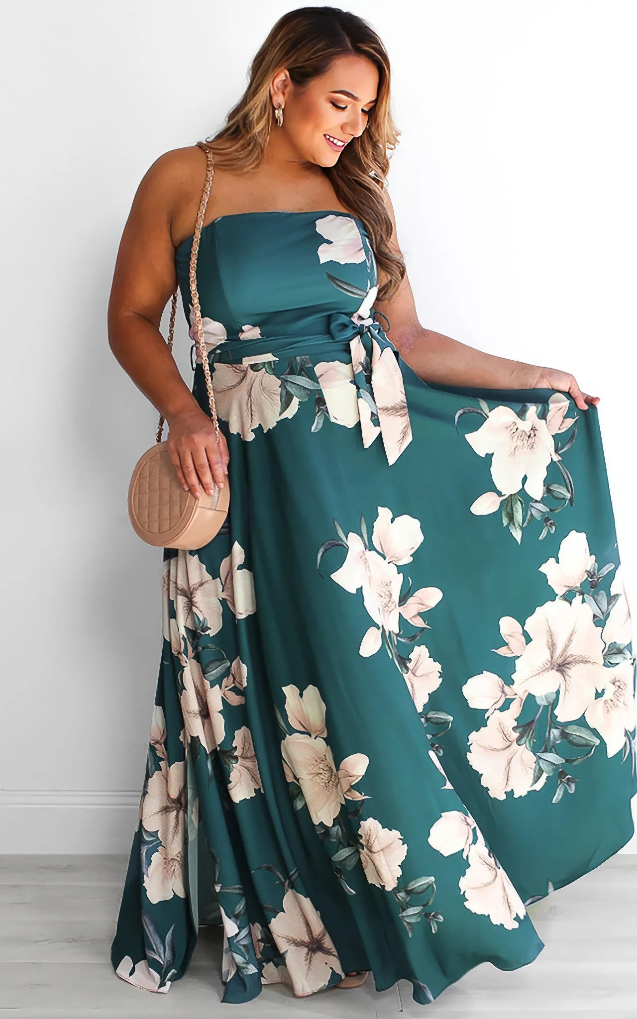 Tamra Maxi Dress - Green Floral