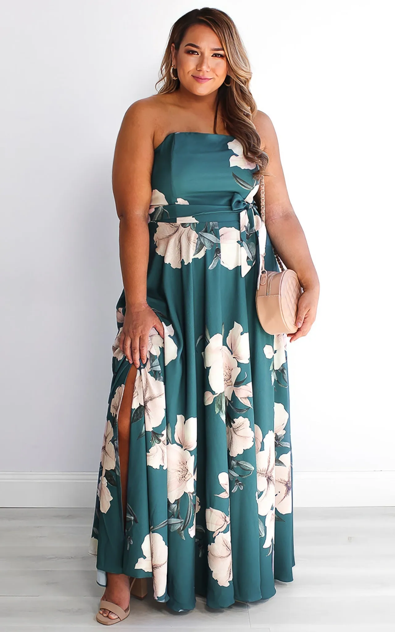 Tamra Maxi Dress - Green Floral