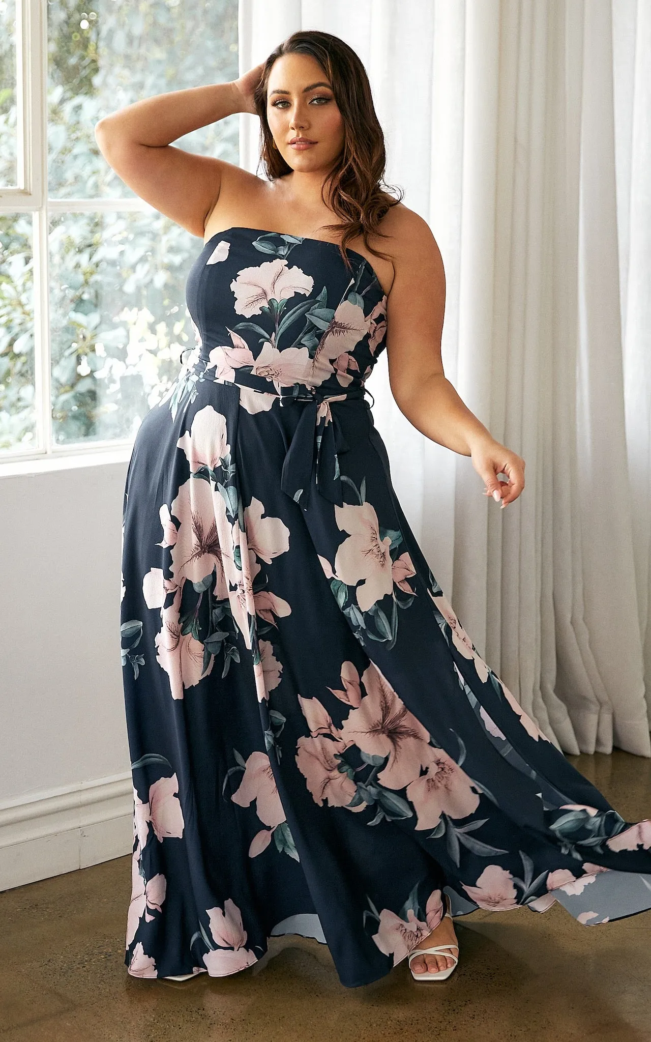 Tamra Maxi Dress - Navy Floral