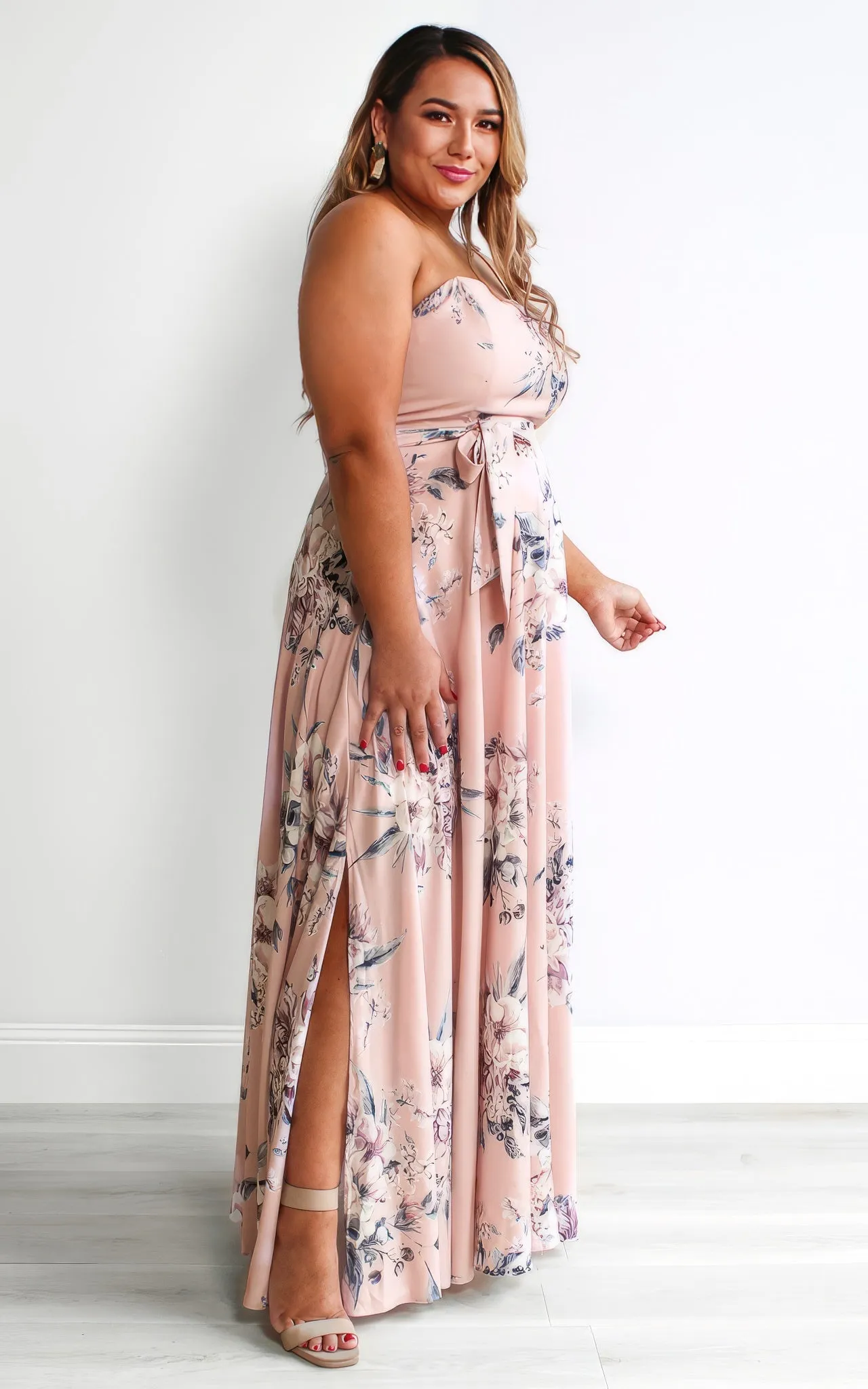 Tamra Maxi Dress - Pink Floral