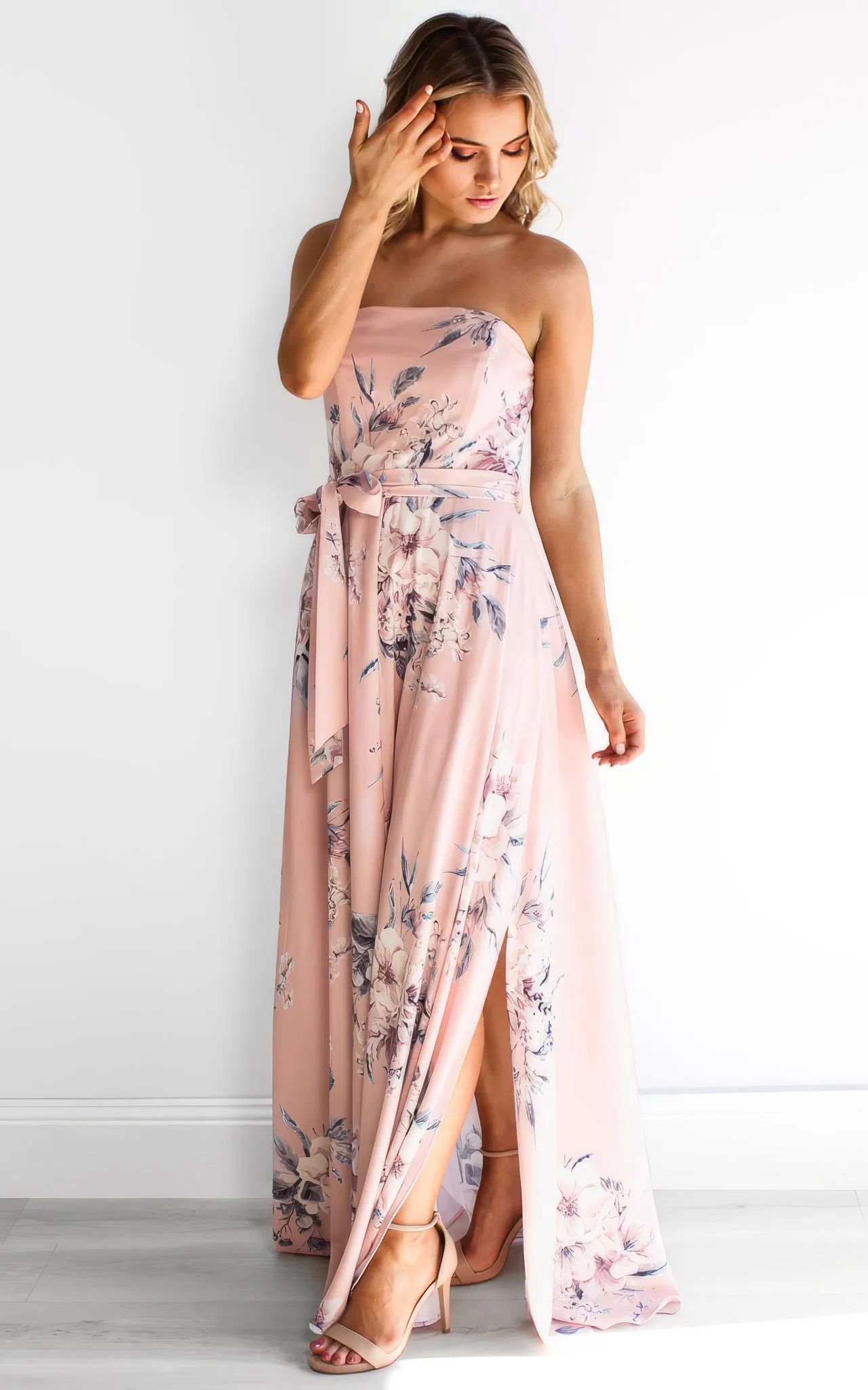 Tamra Maxi Dress - Pink Floral