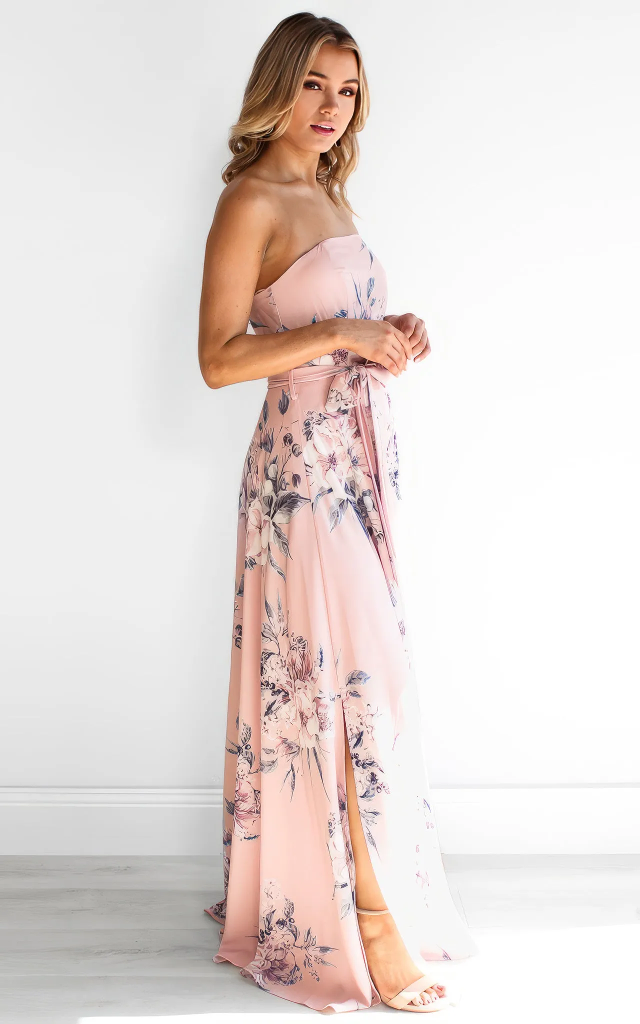 Tamra Maxi Dress - Pink Floral