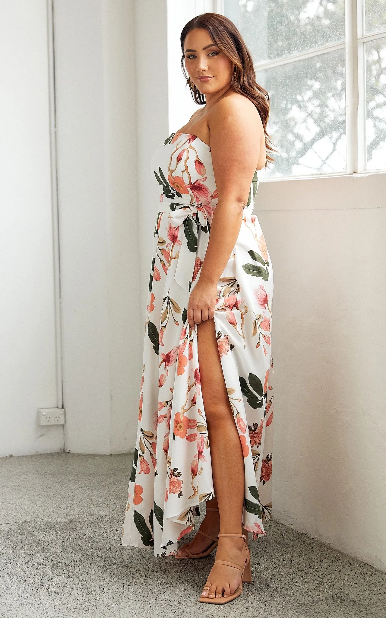 Tamra Maxi Dress - White Floral