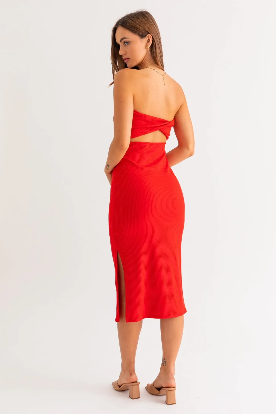 Thea Twist Midi Dress