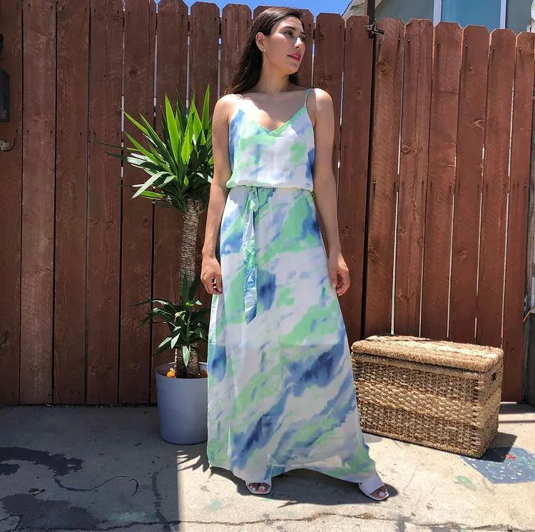 Tie-Dye Maxi Dress