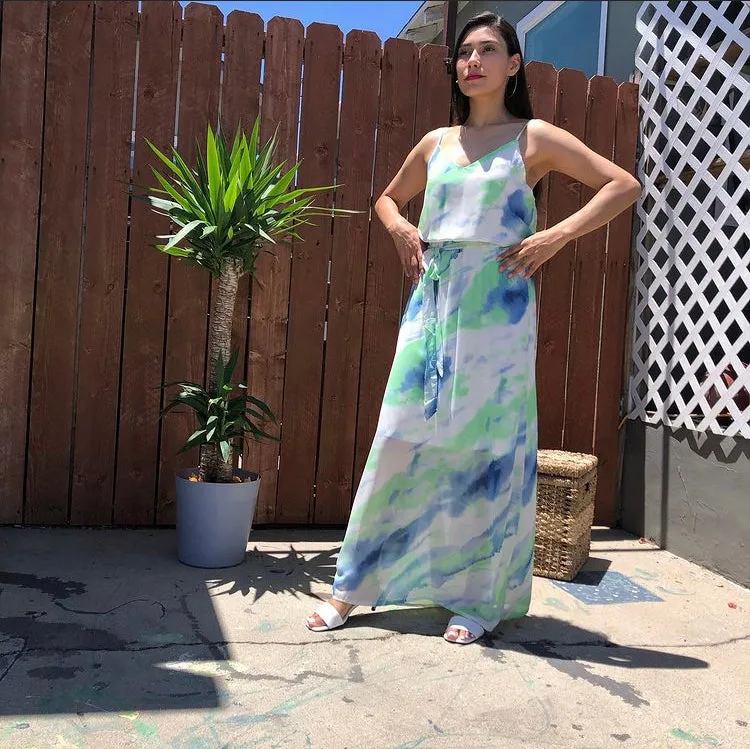 Tie-Dye Maxi Dress