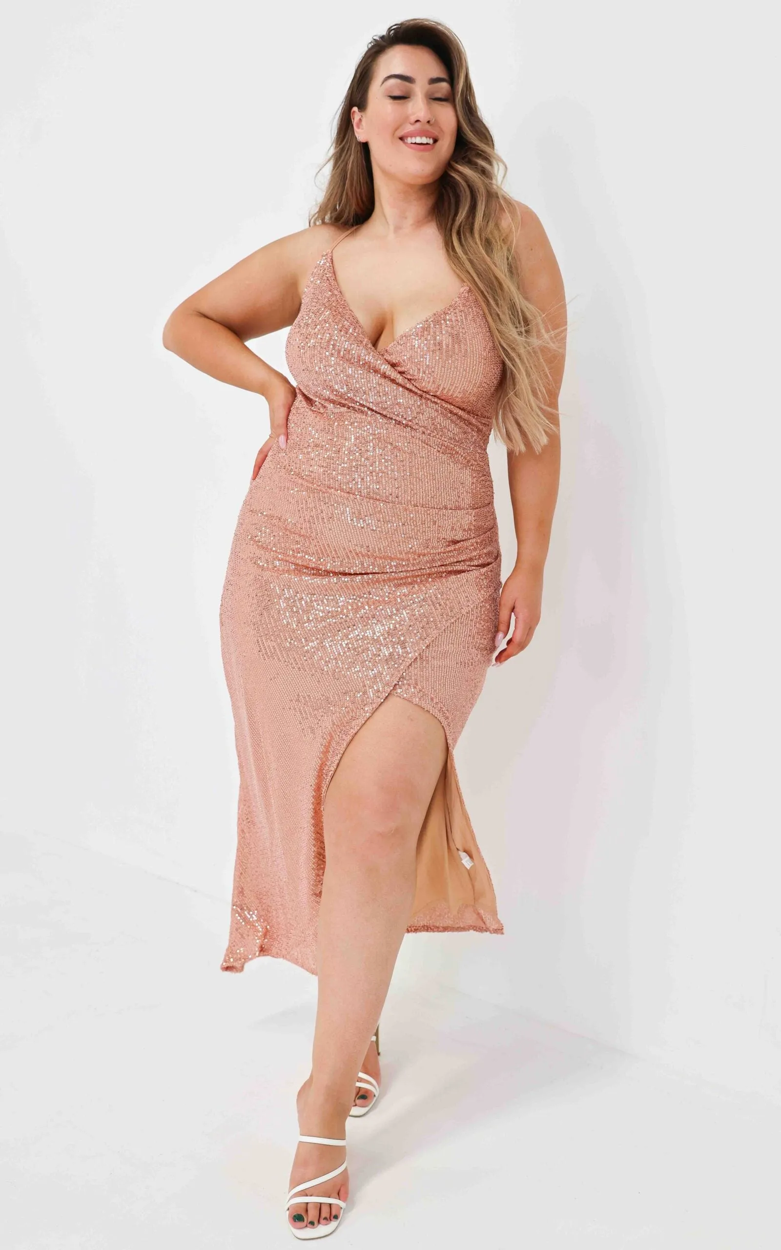 Vegas Dress - Rose Gold