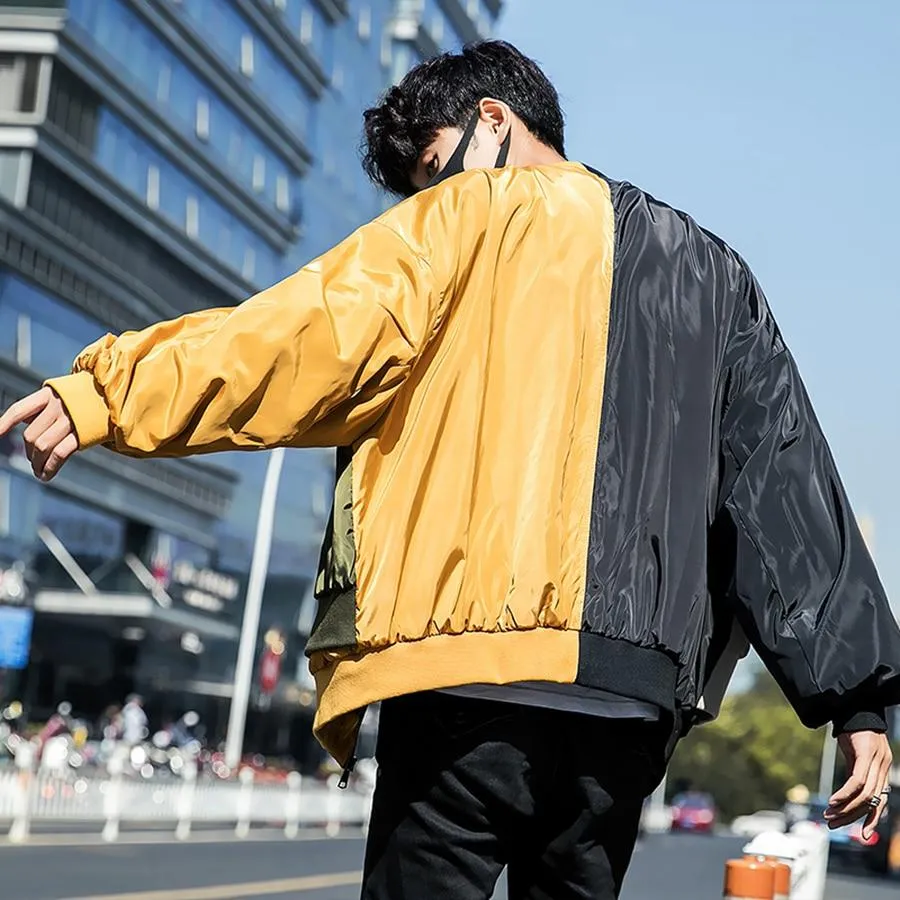 Vintage Patchwork Bomber Jacket