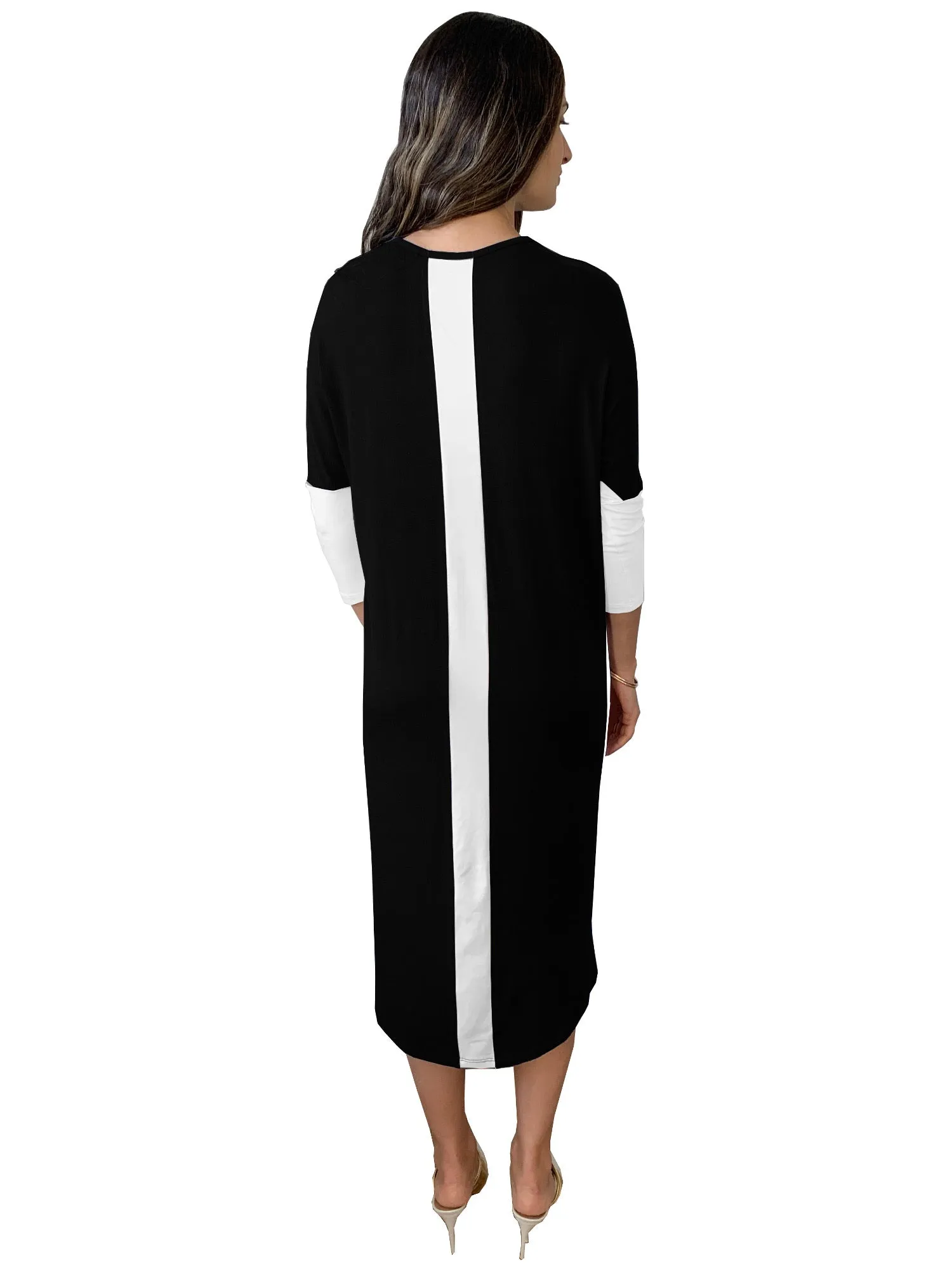 Women's Color Blocked Slim Dress