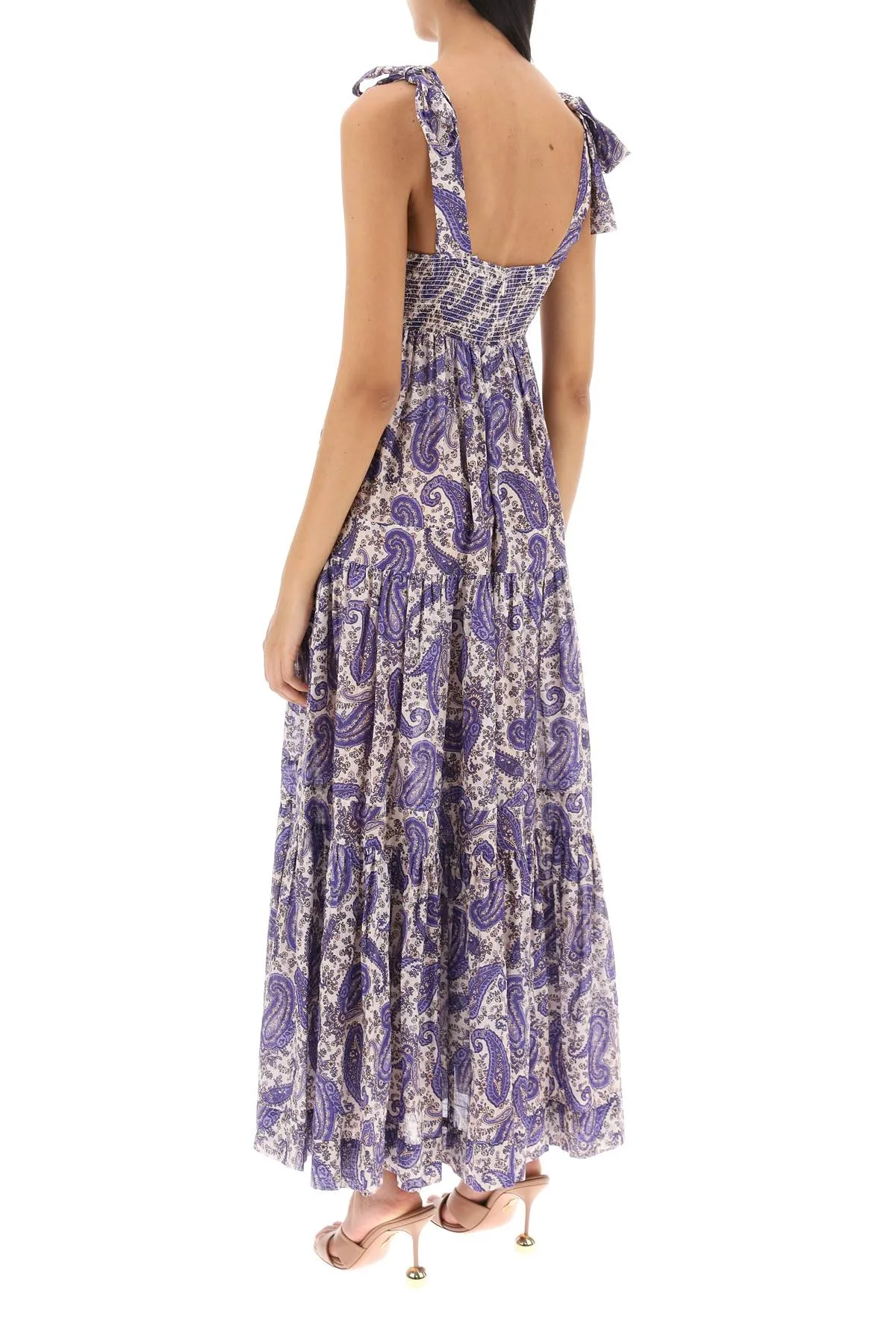 Zimmermann devi tie floral maxi dress