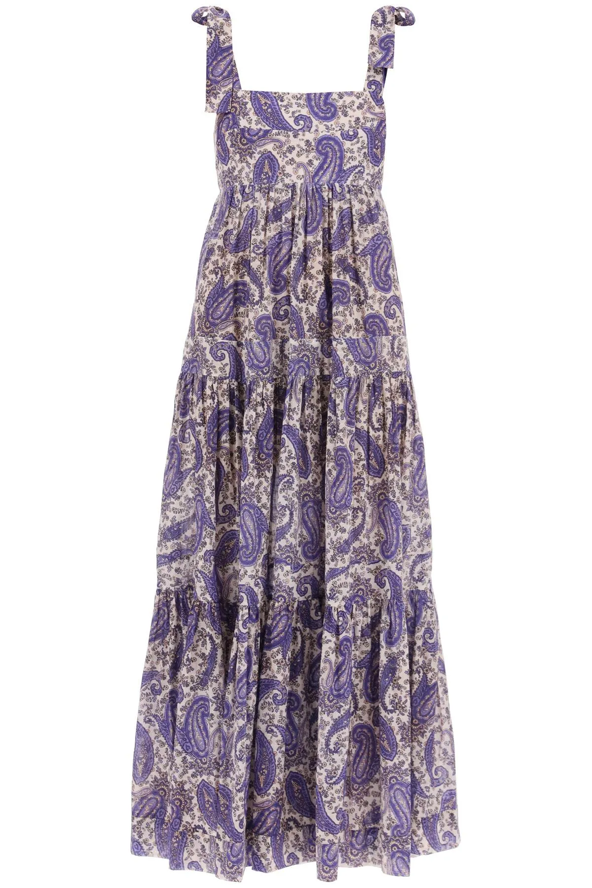 Zimmermann devi tie floral maxi dress